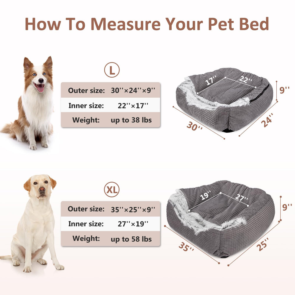 MIXJOY non-slip bottom on tile floor helps keep bed in place