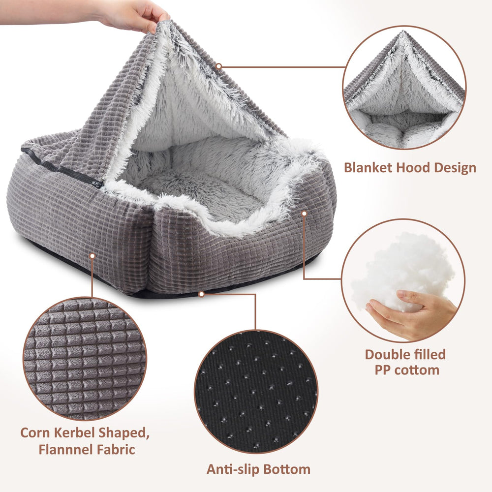 MIXJOY washable dog bed offers easy-care cleaning after adventures