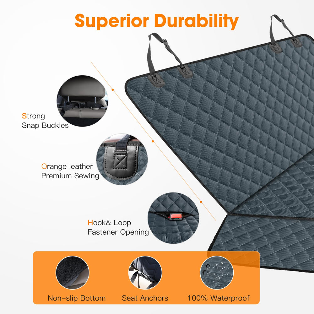 MIXJOY dog car cover seat protector ideal for kids and pets during car trips