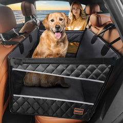 MIXJOY dog car seat back-seat-extend adds 40% more space for pets.