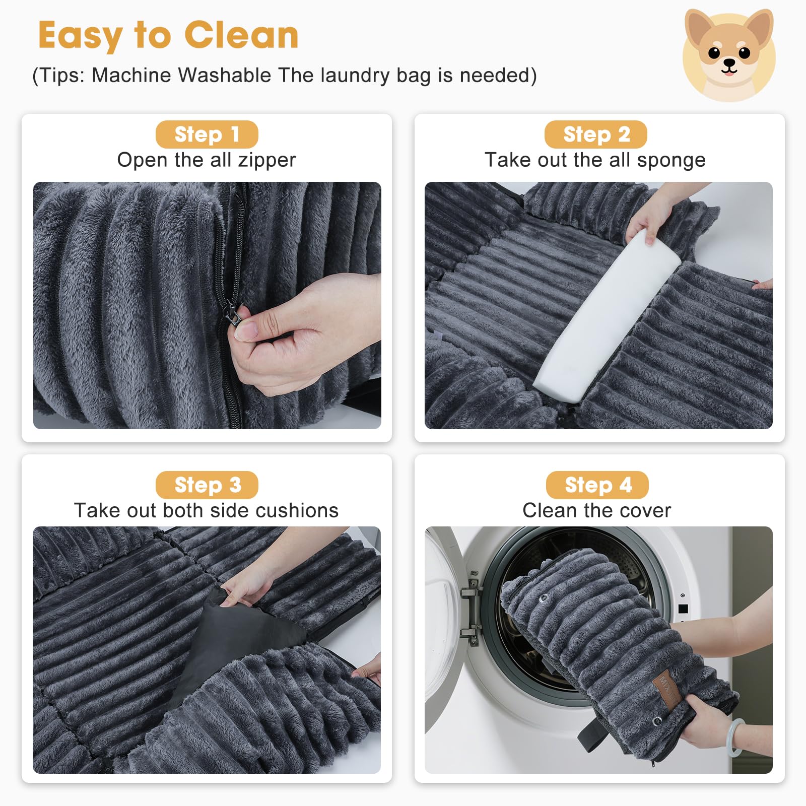 MIXJOY clip-on safety leash keeps pets secure during drives