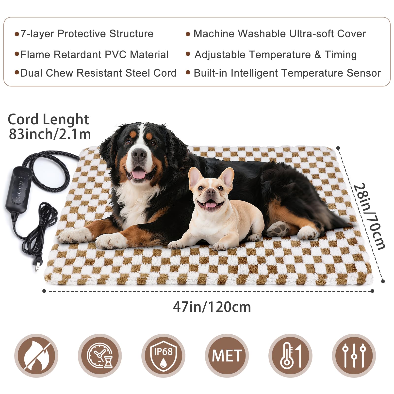 MIXJOY heated bed timer with always-on option for tailored warmth