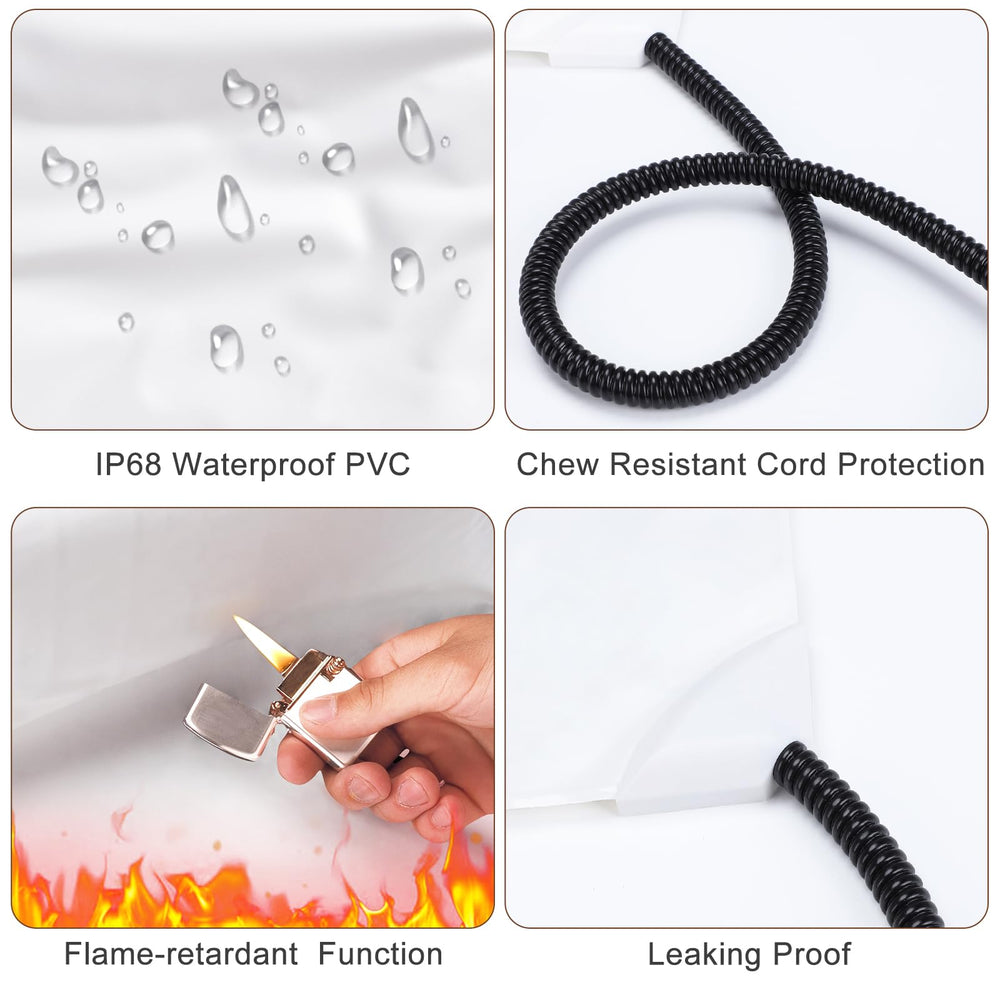 MIXJOY heated dog bed XL removable cover for simple machine washing