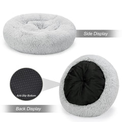 MIXJOY Orthopedic Bed 30-inch size illustrates space for small dogs and cats.