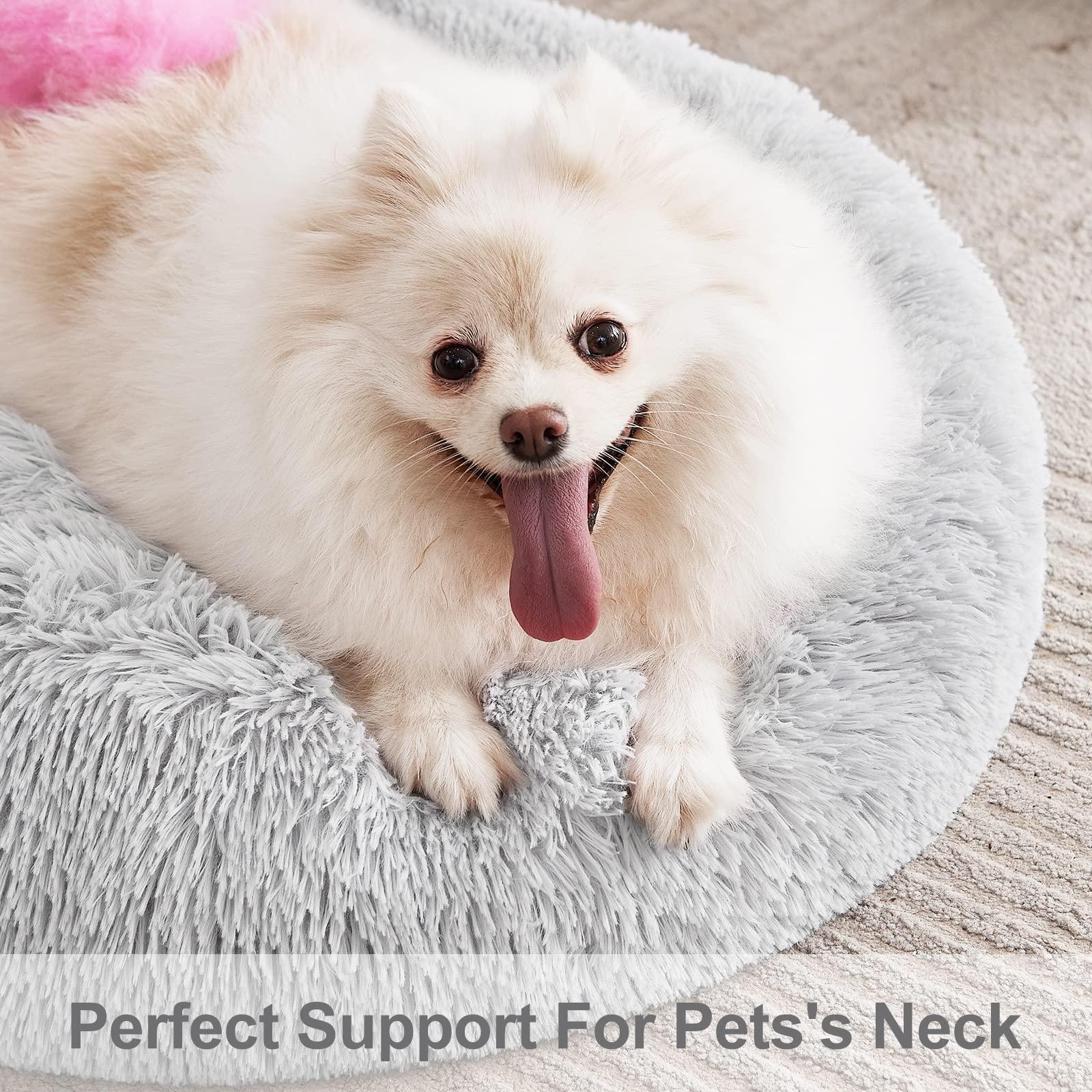 MIXJOY Travel-ready dog bed pictured in car for easy, on-the-go comfort.