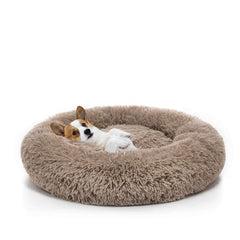 MIXJOY orthopedic donut bed 23in brown outer offers plush warmth for restful naps