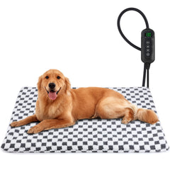 MIXJOY pet heating pad control panel shows 11 temperature levels for tailored warmth.