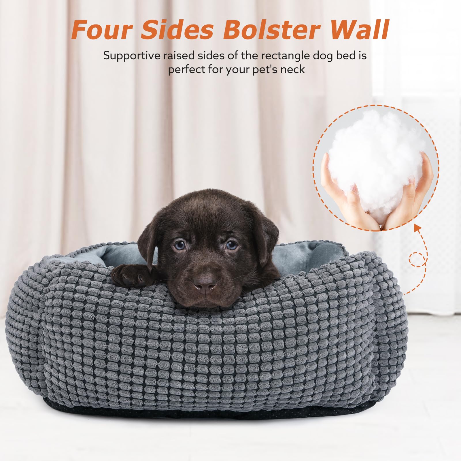 MIXJOY-raised-rim-pet-bed supports heads and neck comfort during downtime.