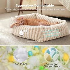 Rectangle calming MIXJOY bed showing head and neck support