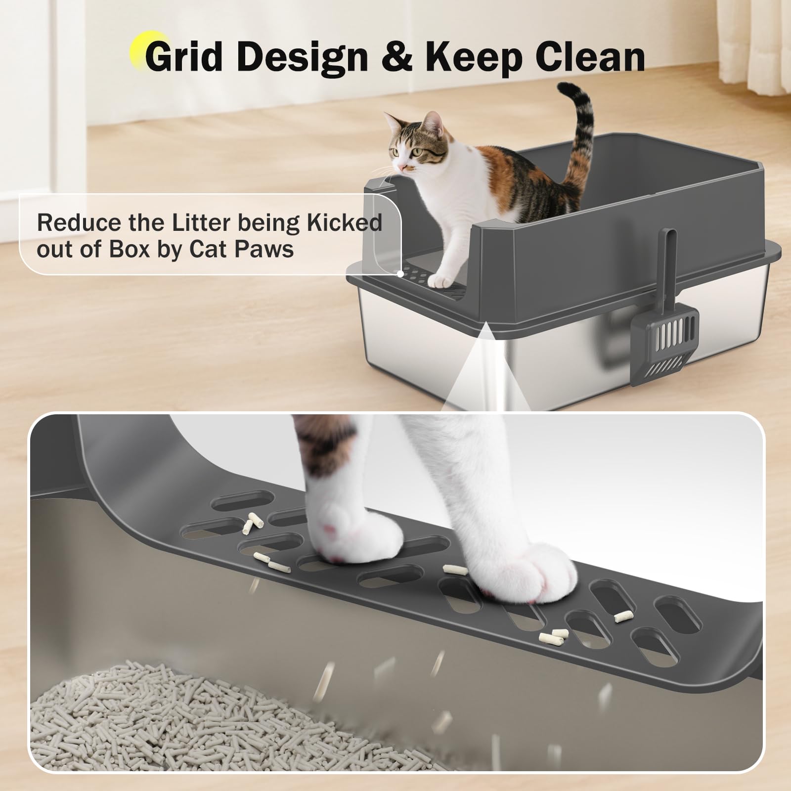 MIXJOY stainless steel bottom is non-stick for easy cleaning