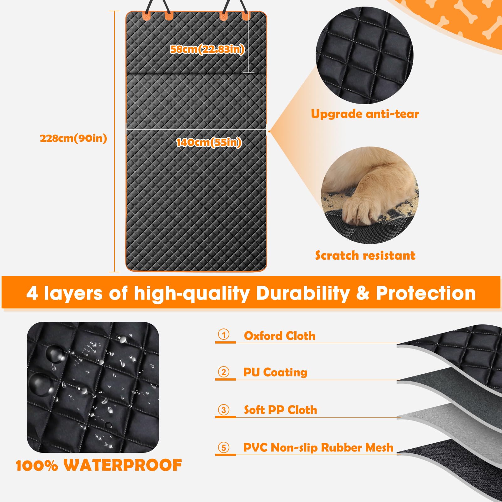 MIXJOY bumper flap protects edges during pet entry and movement