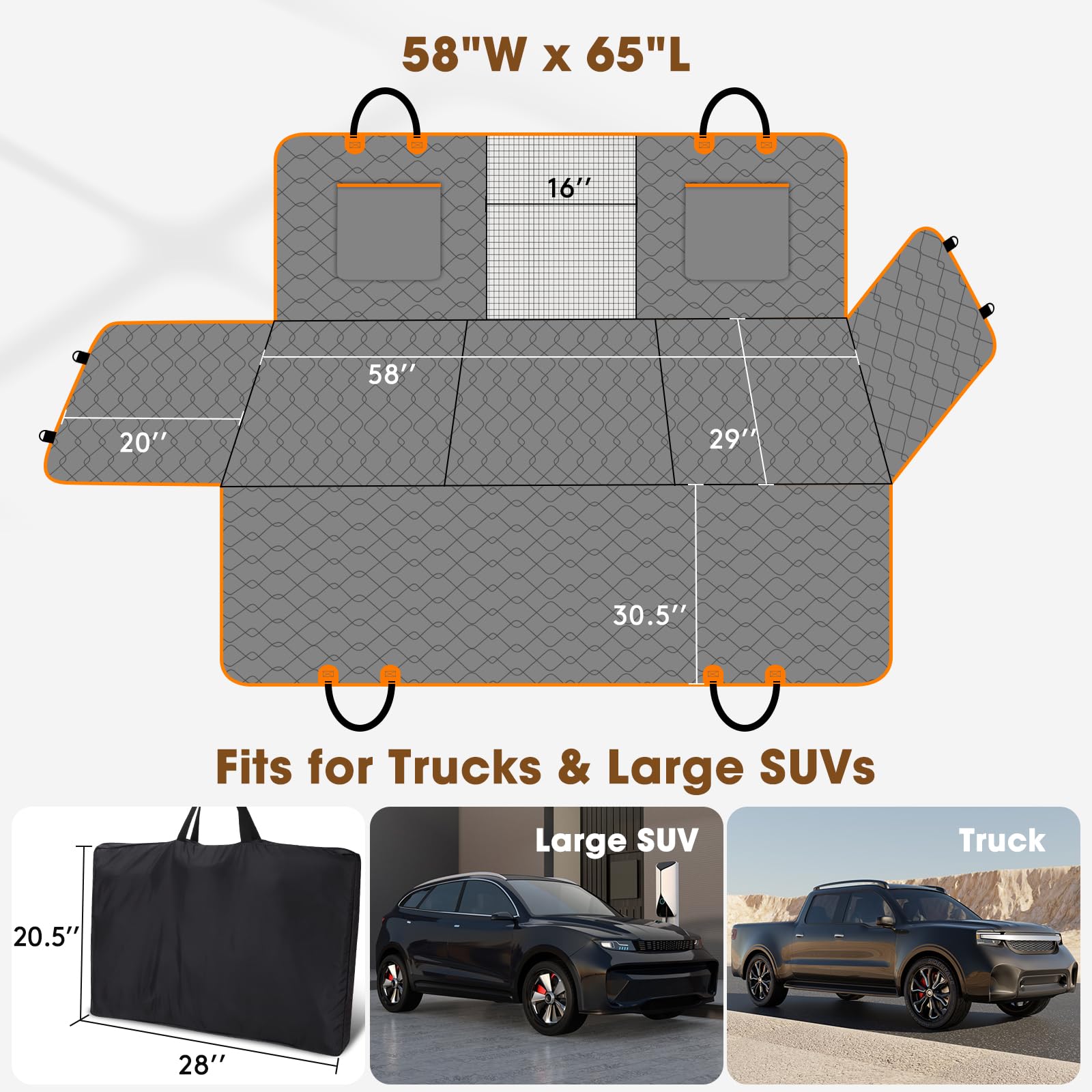 MIXJOY XL six-layer fabric provides waterproof protection against mud and spills
