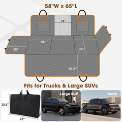 MIXJOY XL six-layer fabric provides waterproof protection against mud and spills