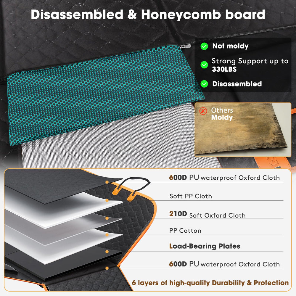 MIXJOY XL mesh ventilation helps airflow and keeps dogs comfortable on the road