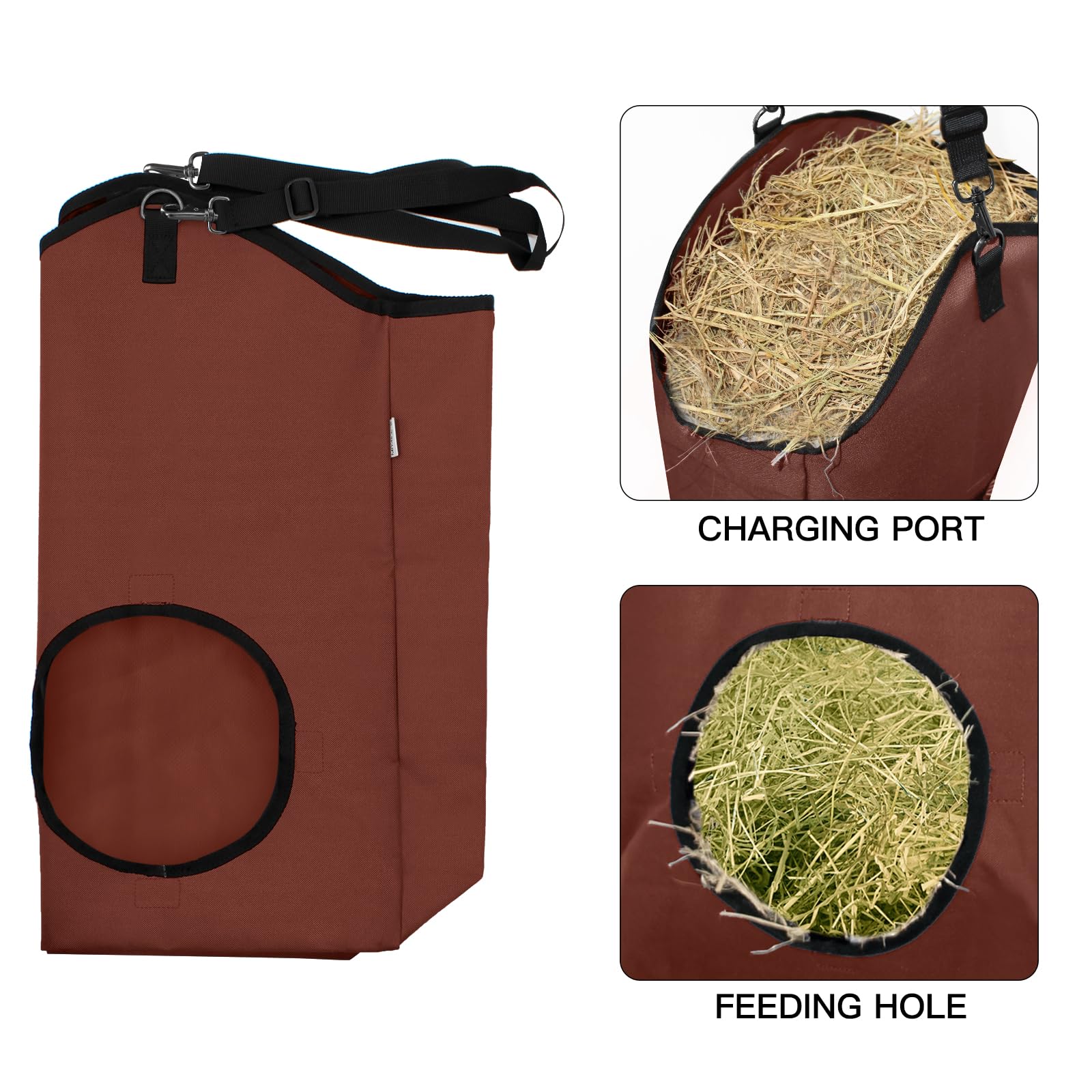 MIYABALA hay feeder large top opening for easy loading