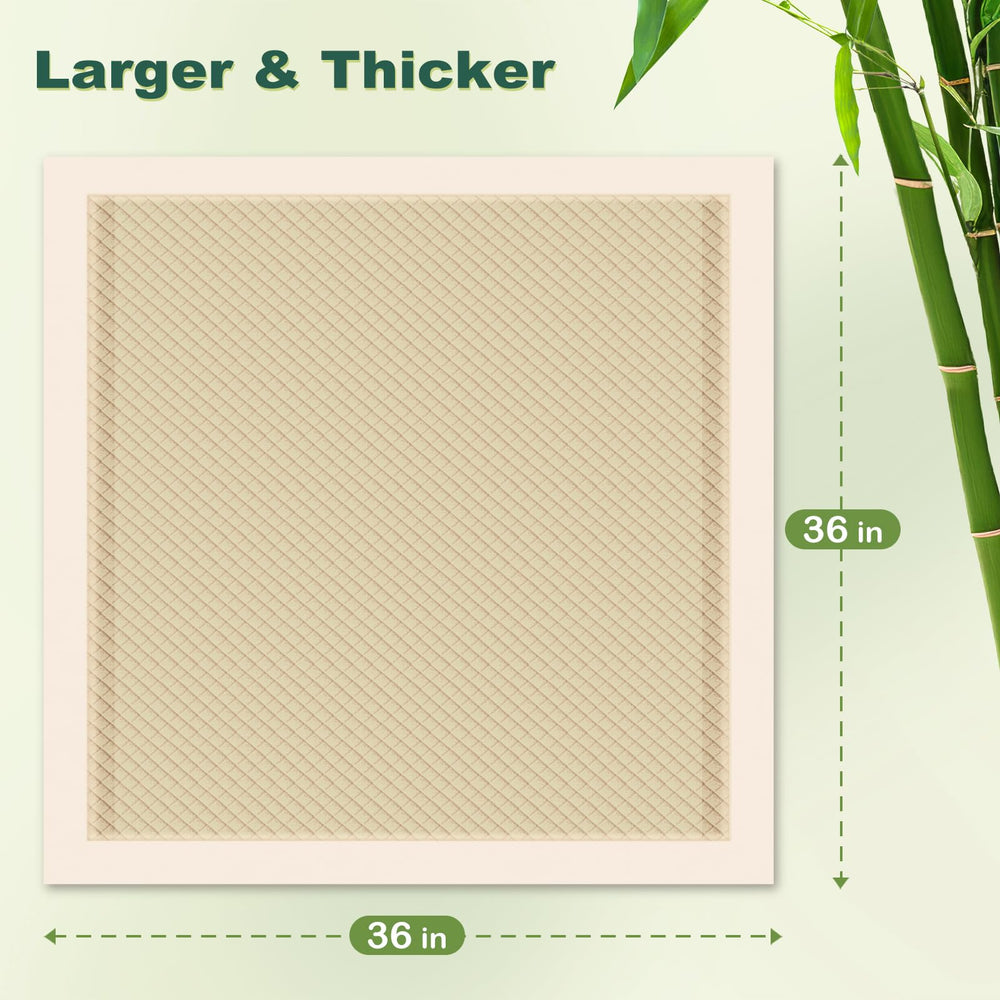 MIZOK bamboo pee pad odor-elimination helps maintain a fresher room