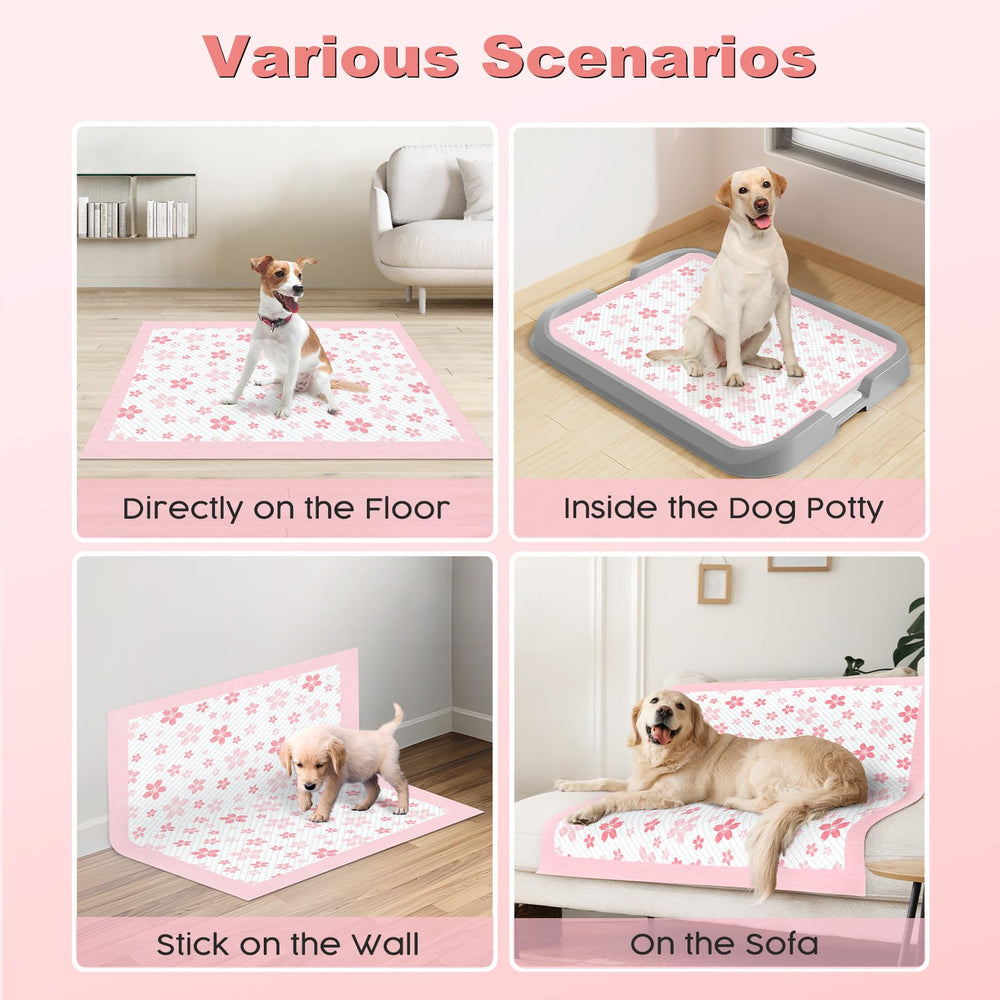 MIZOK 40-count pack is convenient for extended puppy training across rooms.