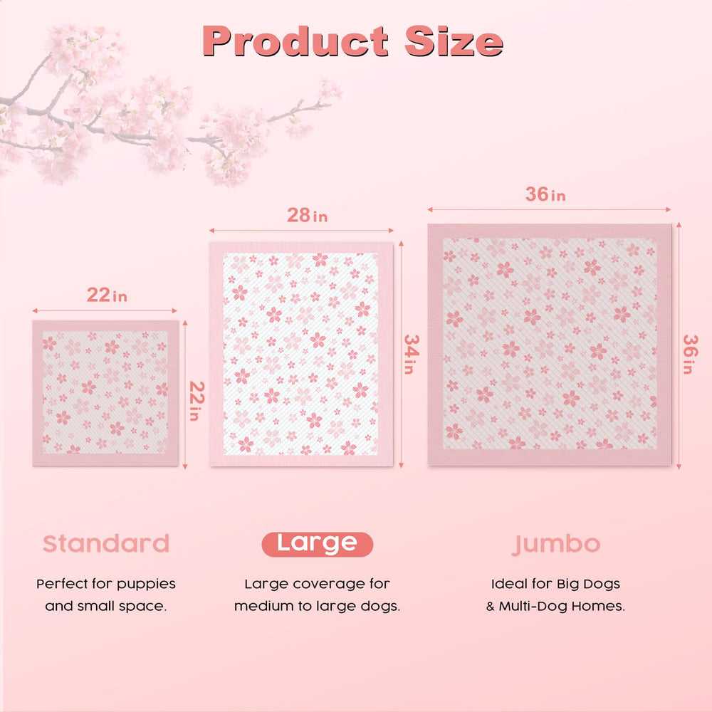 MIZOK dog pee pad with adhesive tabs keeps pads secure on surfaces.