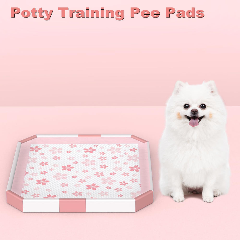 MIZOK 22x22 inch pads suited for small breeds like yorkies and chihuahuas.
