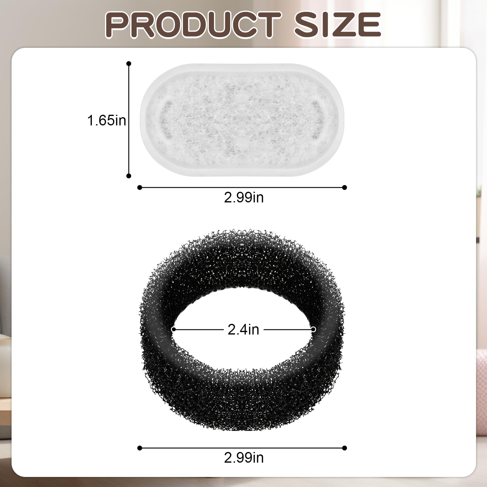 MJYNITE pre-filter sponge detailing easy cleaning and continued water quality.