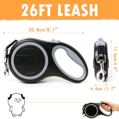 MK-DEF leash shows 360-degree tangle-free movement for smooth extension and retraction.