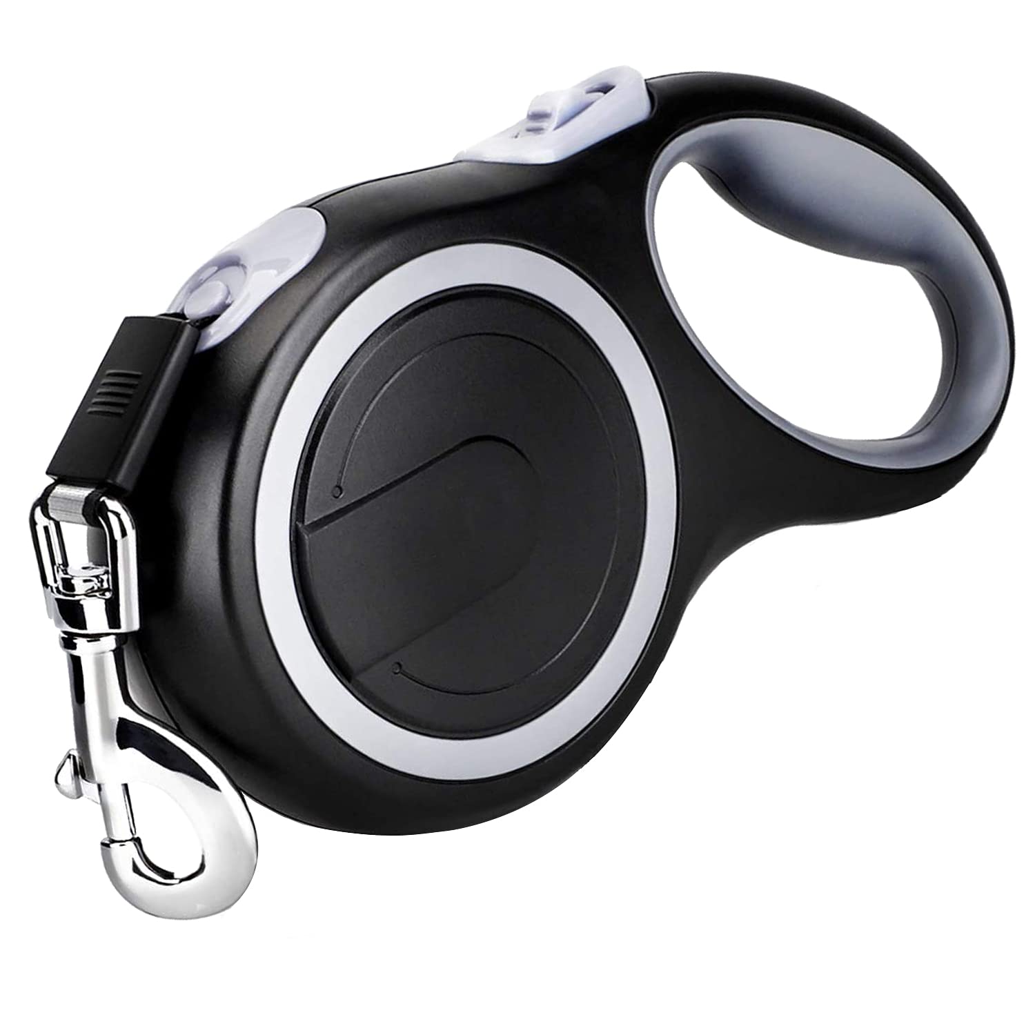 MK-DEF retractable leash with anti-slip handle offers comfortable, secure grip during long walks.