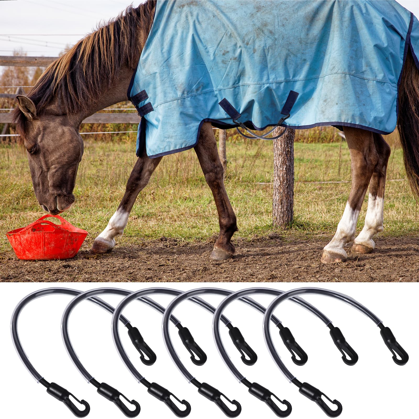Mkhaslri easy-attach strap features for reliable horse gear compatibility.