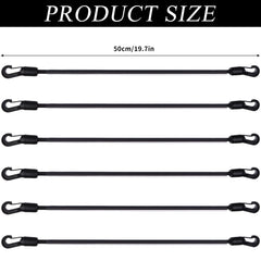 Mkhaslri elastic horse blanket strap ended clips ensure easy attachment.