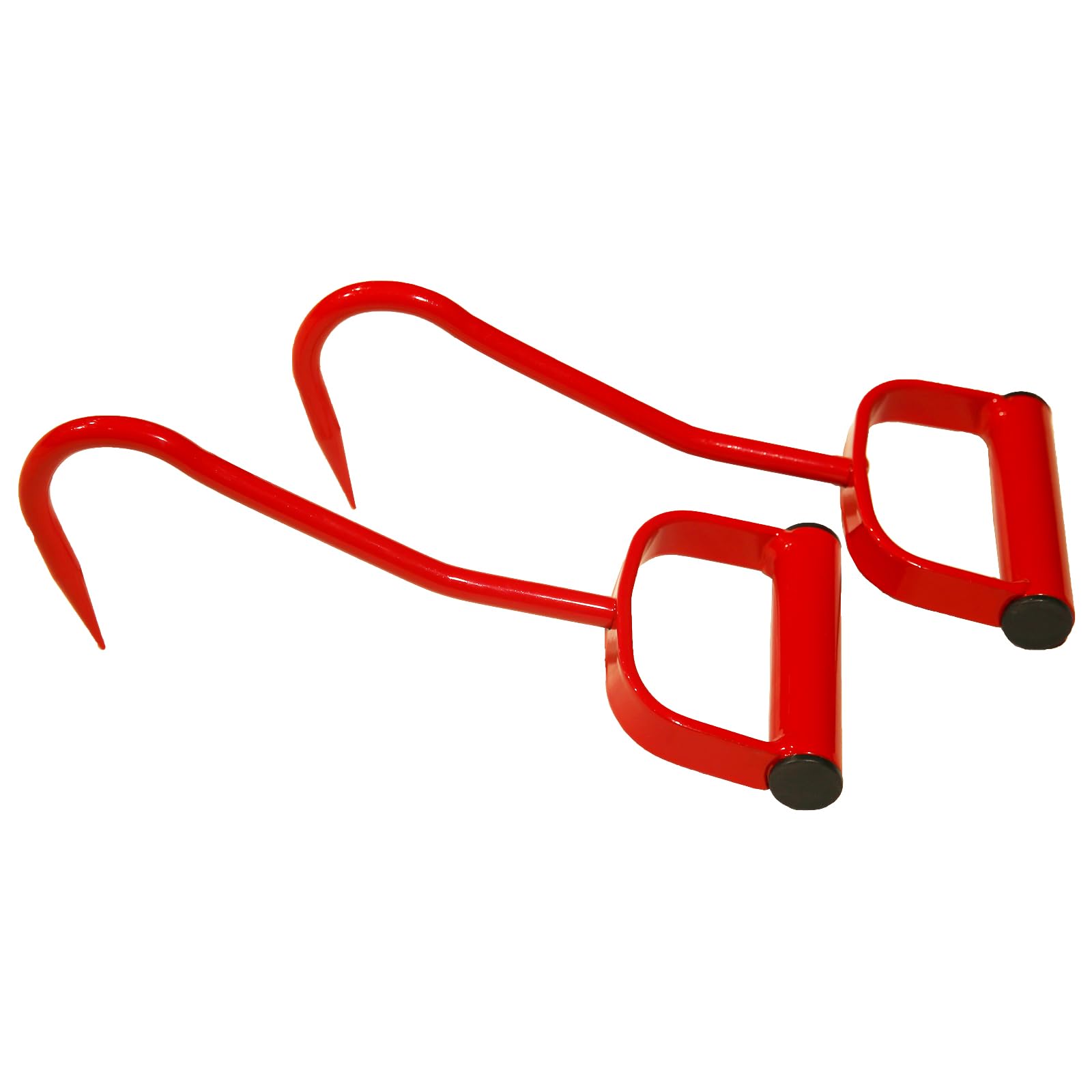 Mkienhy 11-inch hay hook in-use image demonstrates glove-friendly handle for safe grip