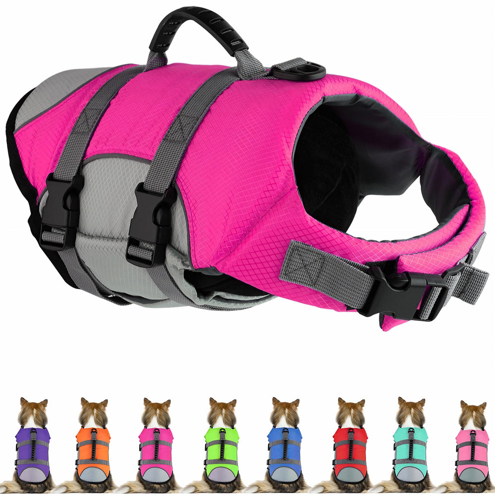 Chaleco Mklhgty para perro con reflectantes mejora la visibilidad al nadar