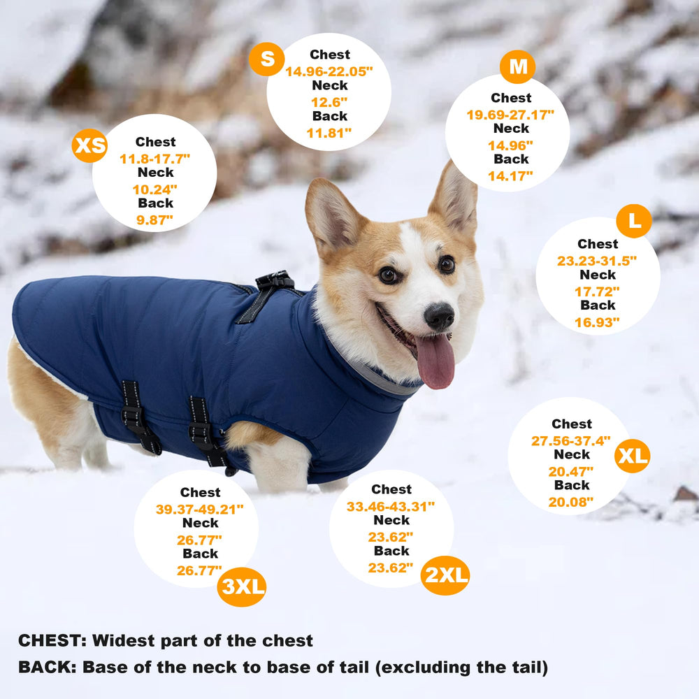 Mklhgty dog coat with adjustable elastic straps for a secure, comfy fit