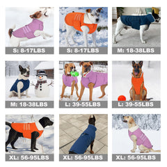 Mklhgty dog coat leash portal and reflective trim back view for safer evening walks.