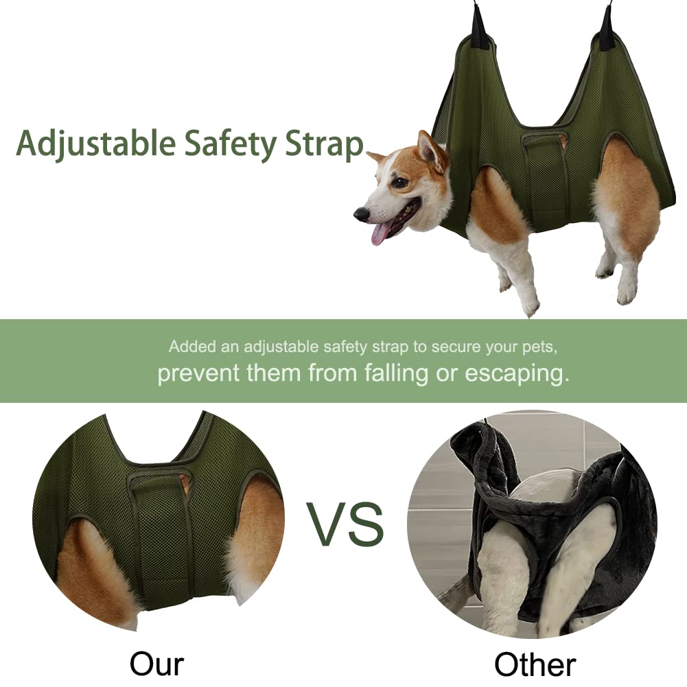 Mklhgty dog grooming hammock ear care - reduces movement for gentle cleaning.