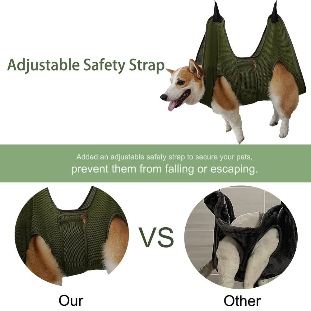 Mklhgty dog grooming hammock ear care - reduces movement for gentle cleaning.