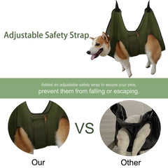 Mklhgty dog grooming hammock ear care - reduces movement for gentle cleaning.
