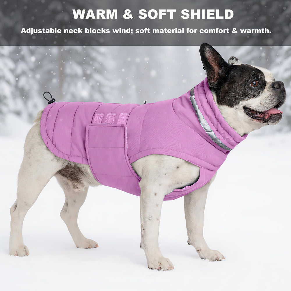 Mklhgty high-neck design with drawstring seals in cold wind.