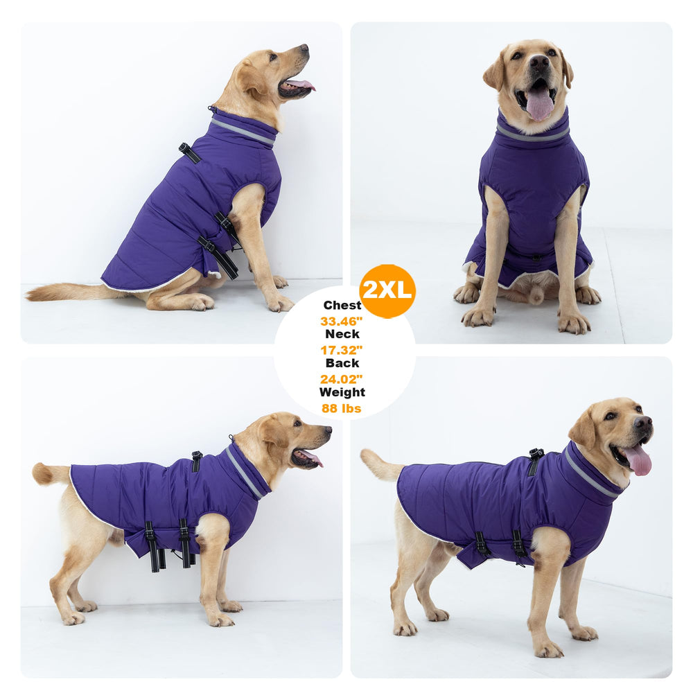 Mklhgty purple winter coat worn outdoors demonstrates warmth and weather protection