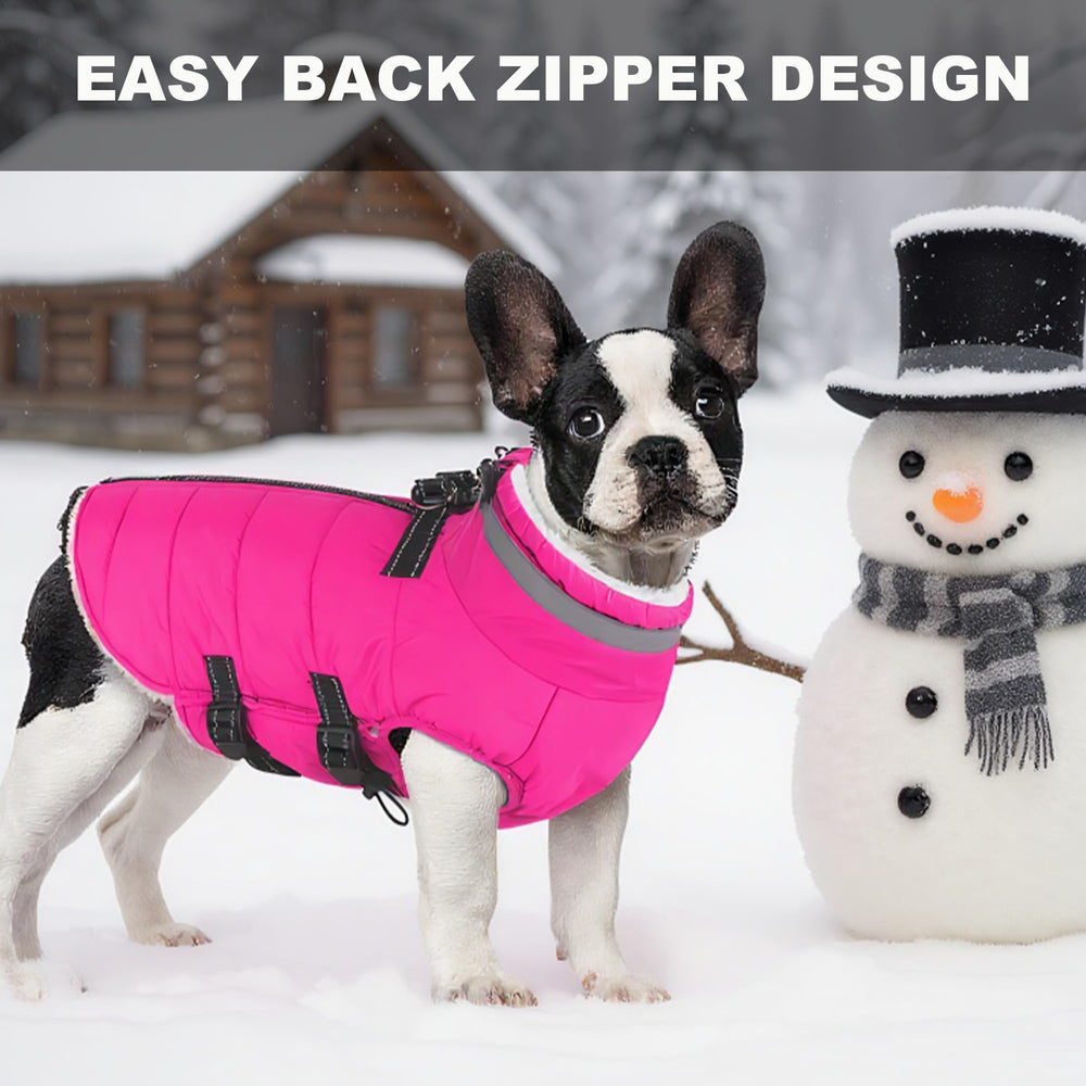 Mklhgty reflective-neck-back-strips-dog-jacket improves visibility during nighttime walks.