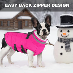 Mklhgty reflective-neck-back-strips-dog-jacket improves visibility during nighttime walks.