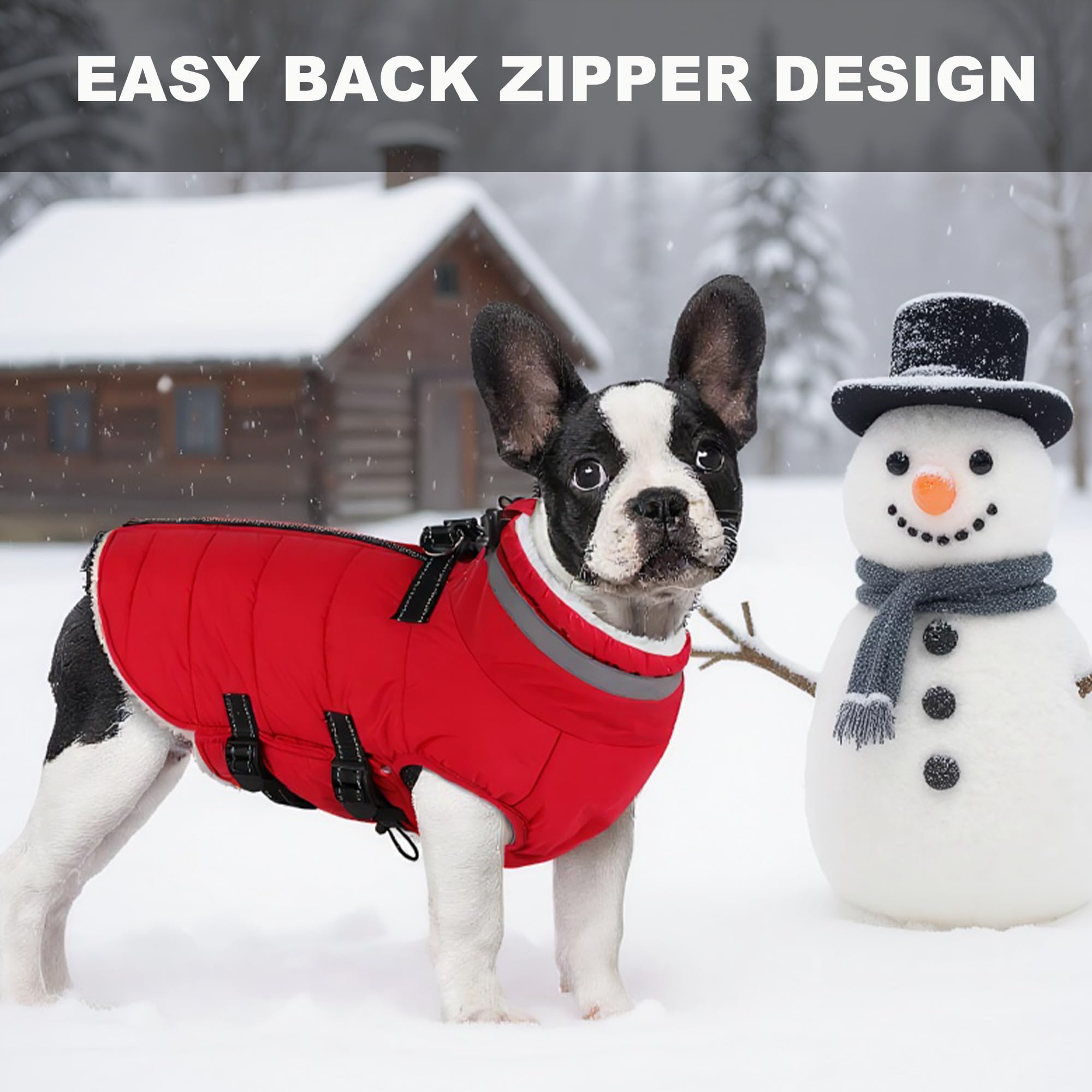 Mklhgty reflective strips for night visibility on dog coat