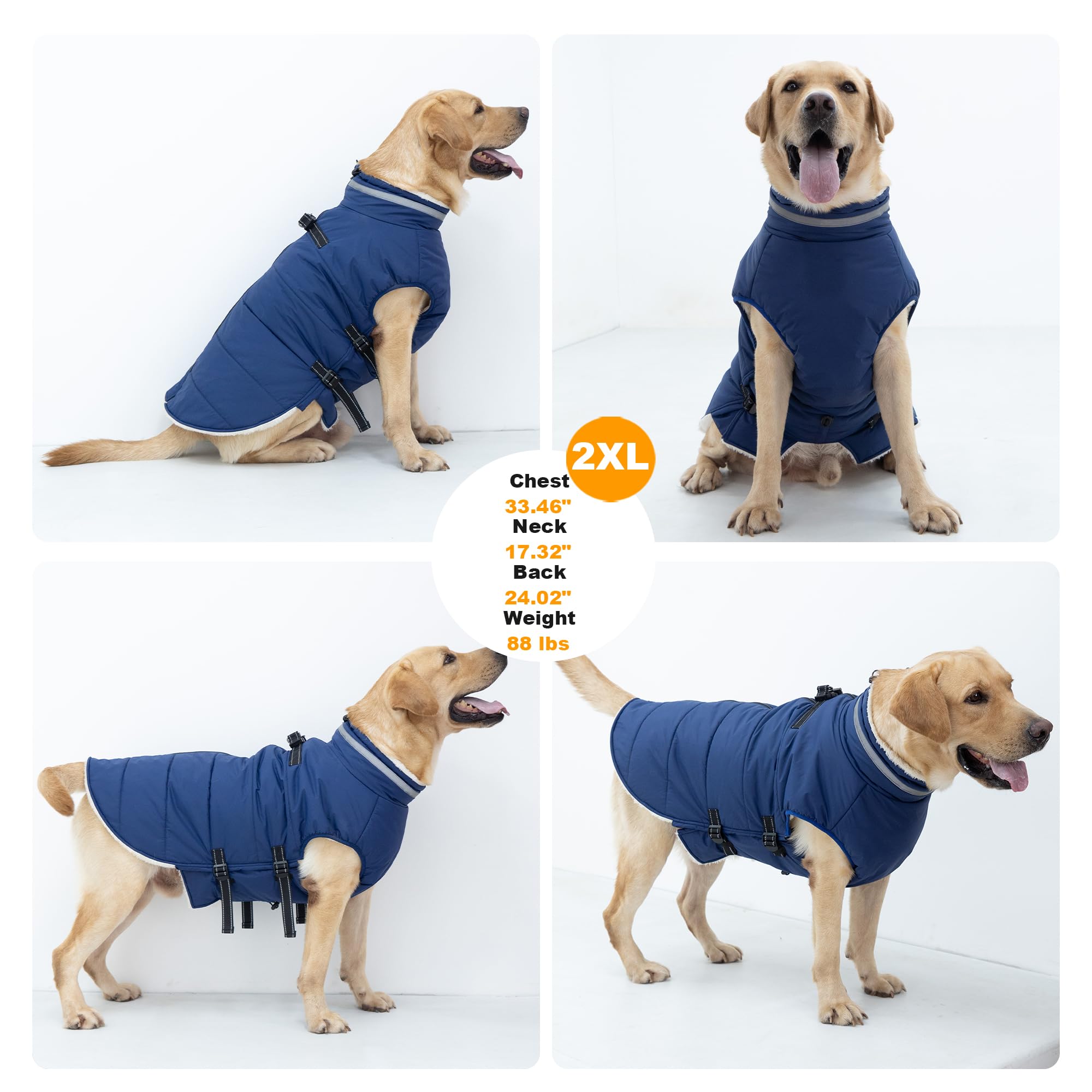 Mklhgty size chart for dog coat helps choose the right fit