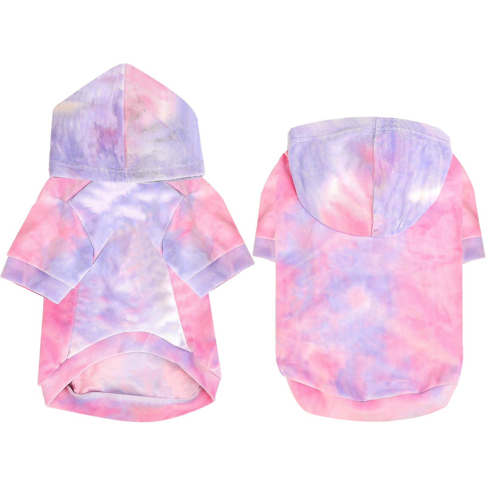 Mklhgty tie-dye hoodie belly-cut close-up detail