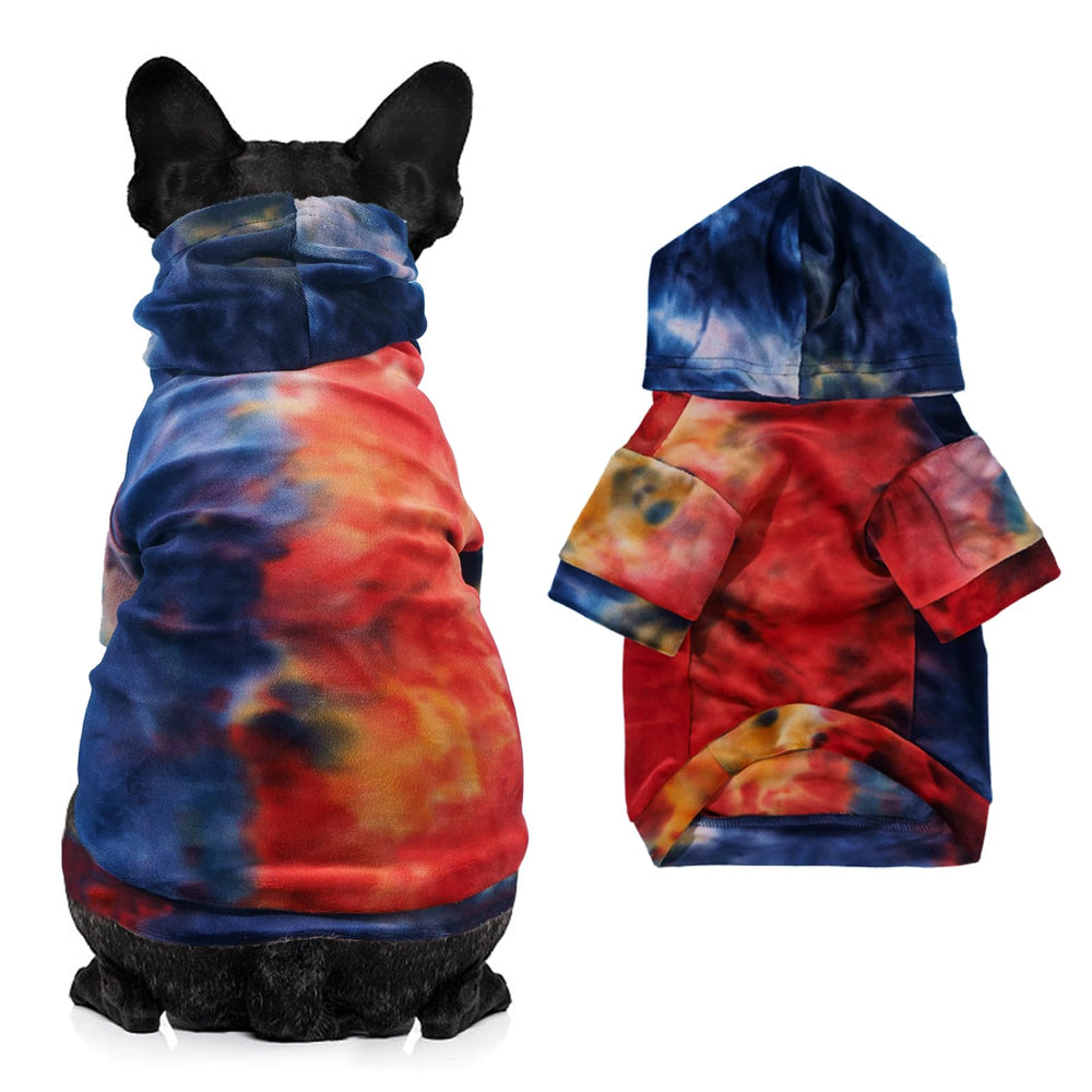 Mklhgty Tie Dye Hoodie size chart image to help choose fit