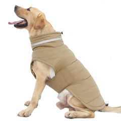 Mklhgty waterproof dog coat front view shows all-weather protection for medium and large dogs.