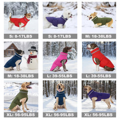Mklhgty waterproof dog coat green S back view highlighting windproof coverage.