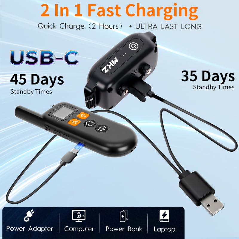 MKZ IPX7 waterproof receiver supports all-weather training.