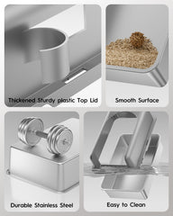 MLIKLU litter box safety latch keeps the enclosure secure during use and cleaning.