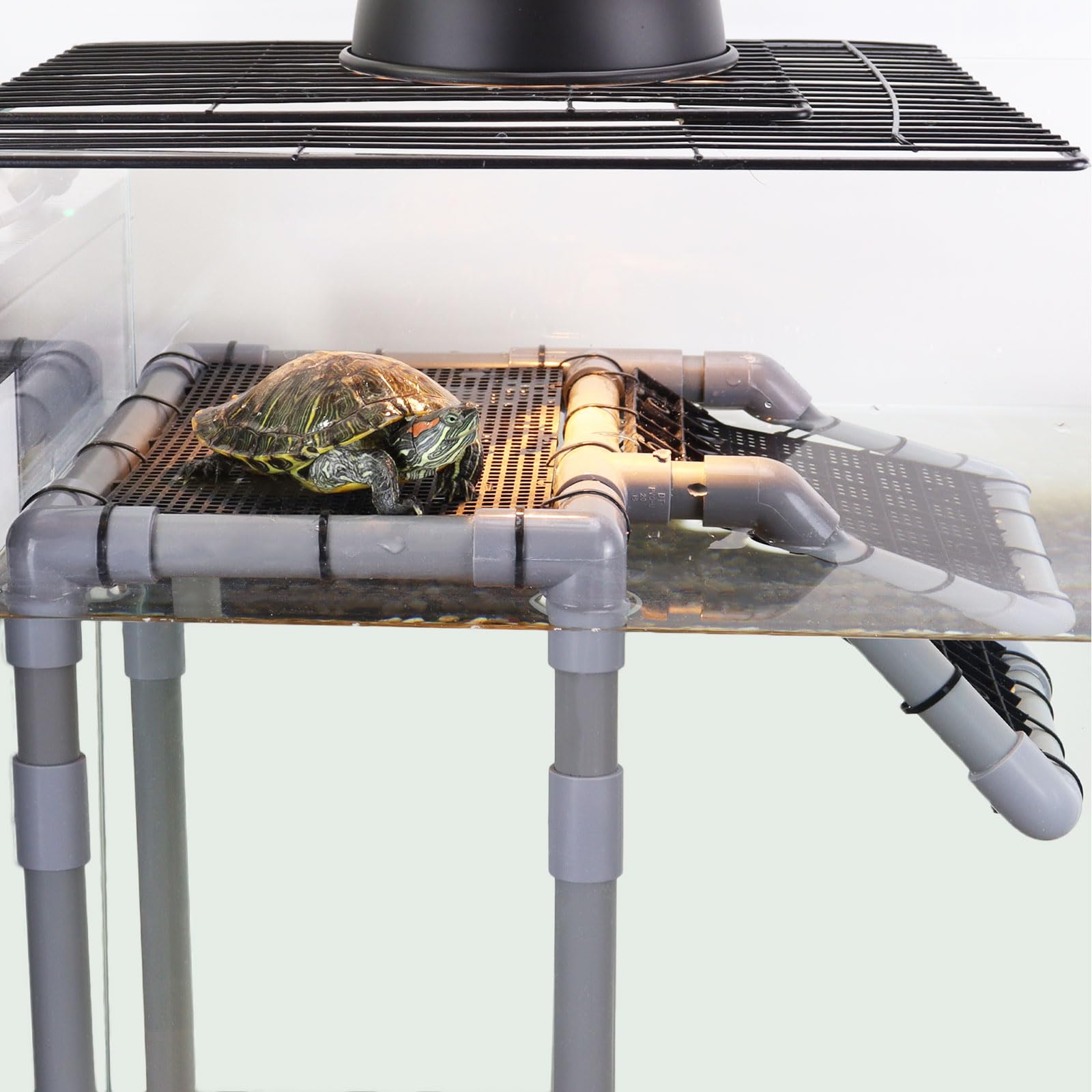 MLONDHSU turtle basking platform dry sunbathing area promotes daily basking without crowding