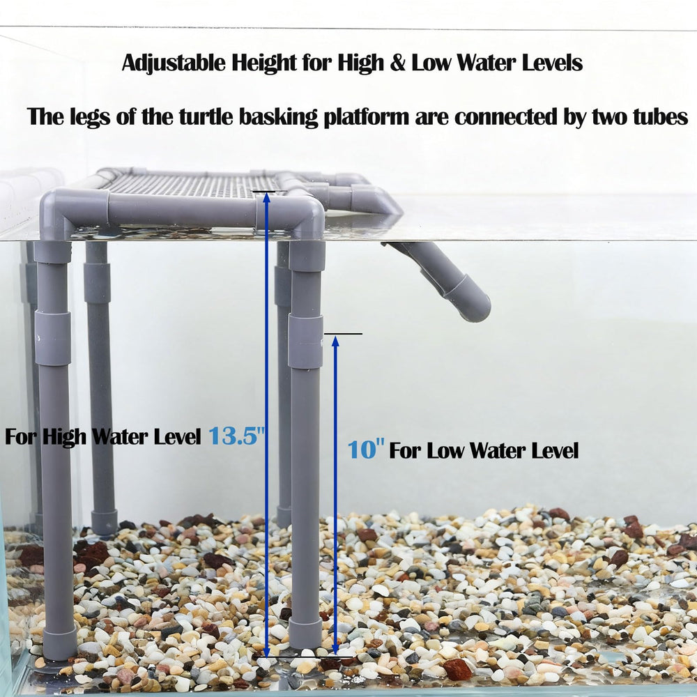 MLONDHSU turtle basking platform PVC construction resists water damage and cleans easily