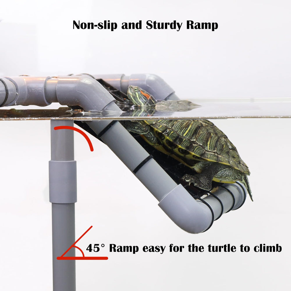 MLONDHSU turtle basking-platform width-10-8 demonstrates spacious resting area.